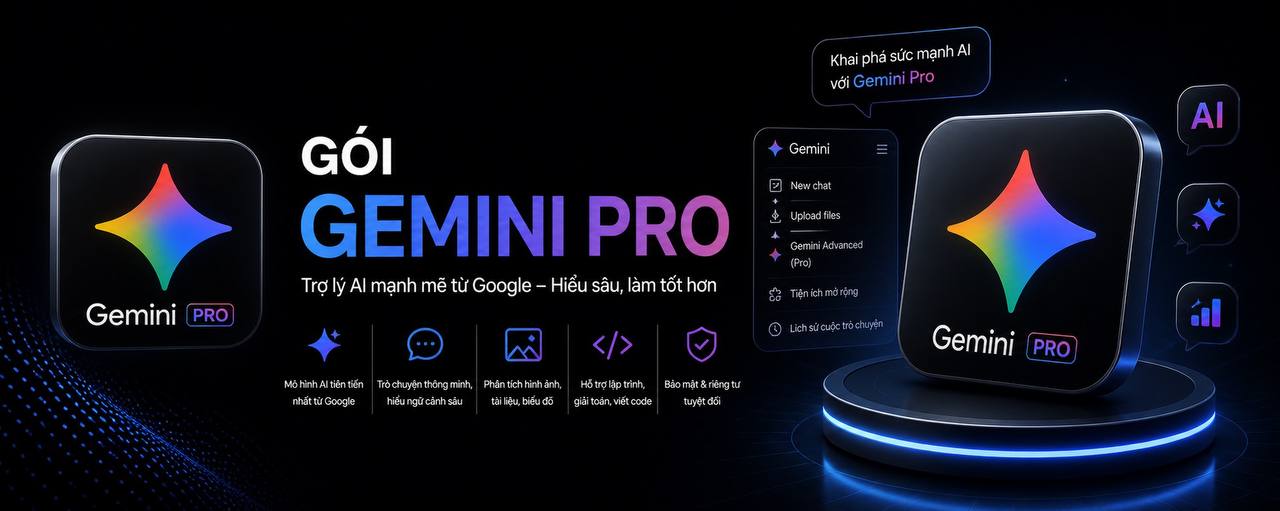 [LINK] Gemini Pro 18 Tháng